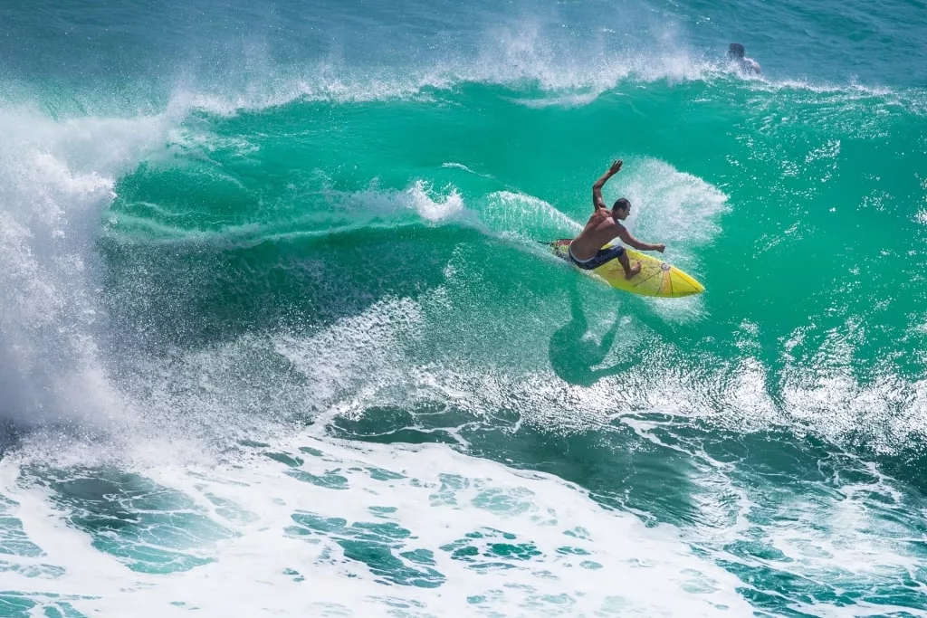 Surfing in Indonesia in December