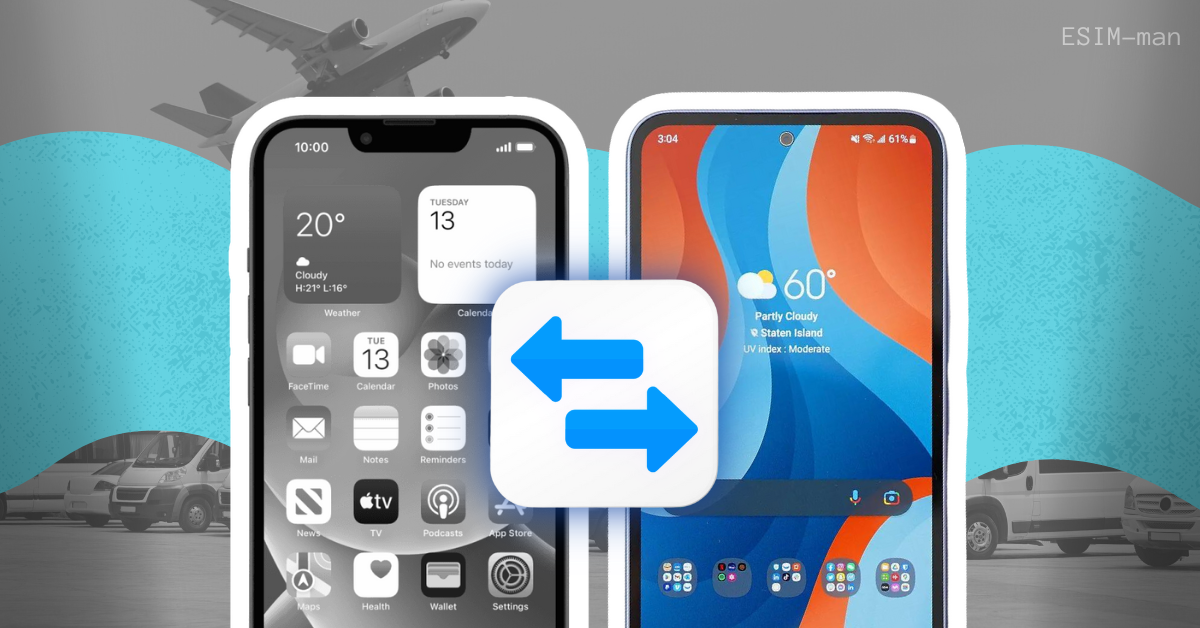 how to transfer esim from android to iphone 16
