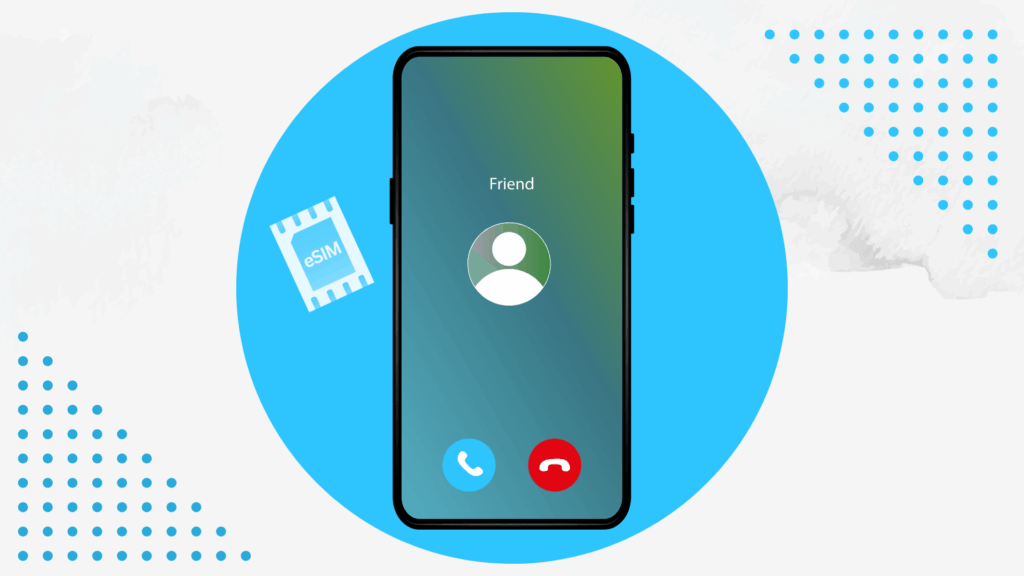 How to use data only eSIM for call